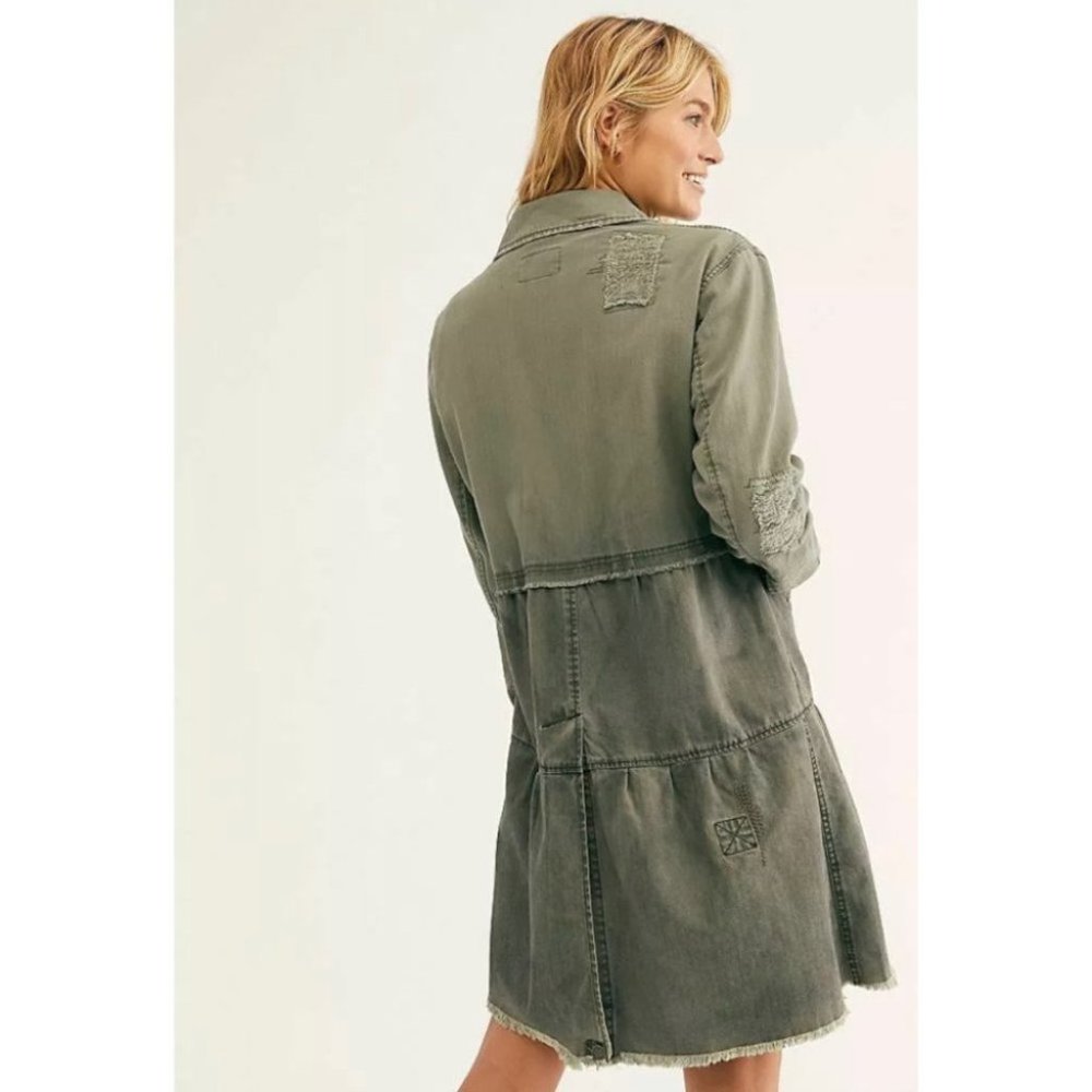 Free People Forever Free Tiered Longline Jacket - Picture 5 of 9